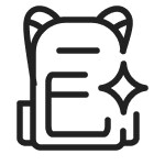 Spot clean backpack icon