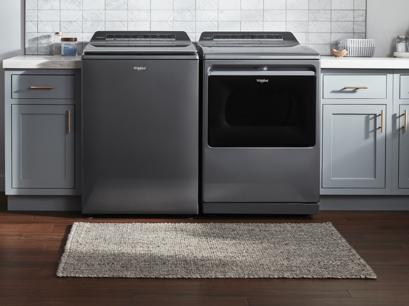 Whirlpool® washer and dryer set in laundry room Whirlpool® washer and dryer set in laundry room