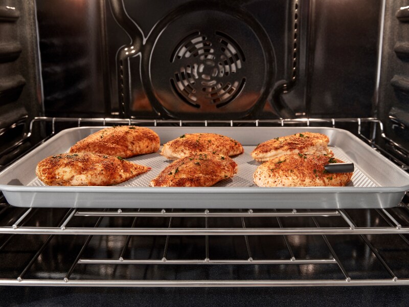 Chicken breasts baking in the oven Chicken breasts baking in the oven
