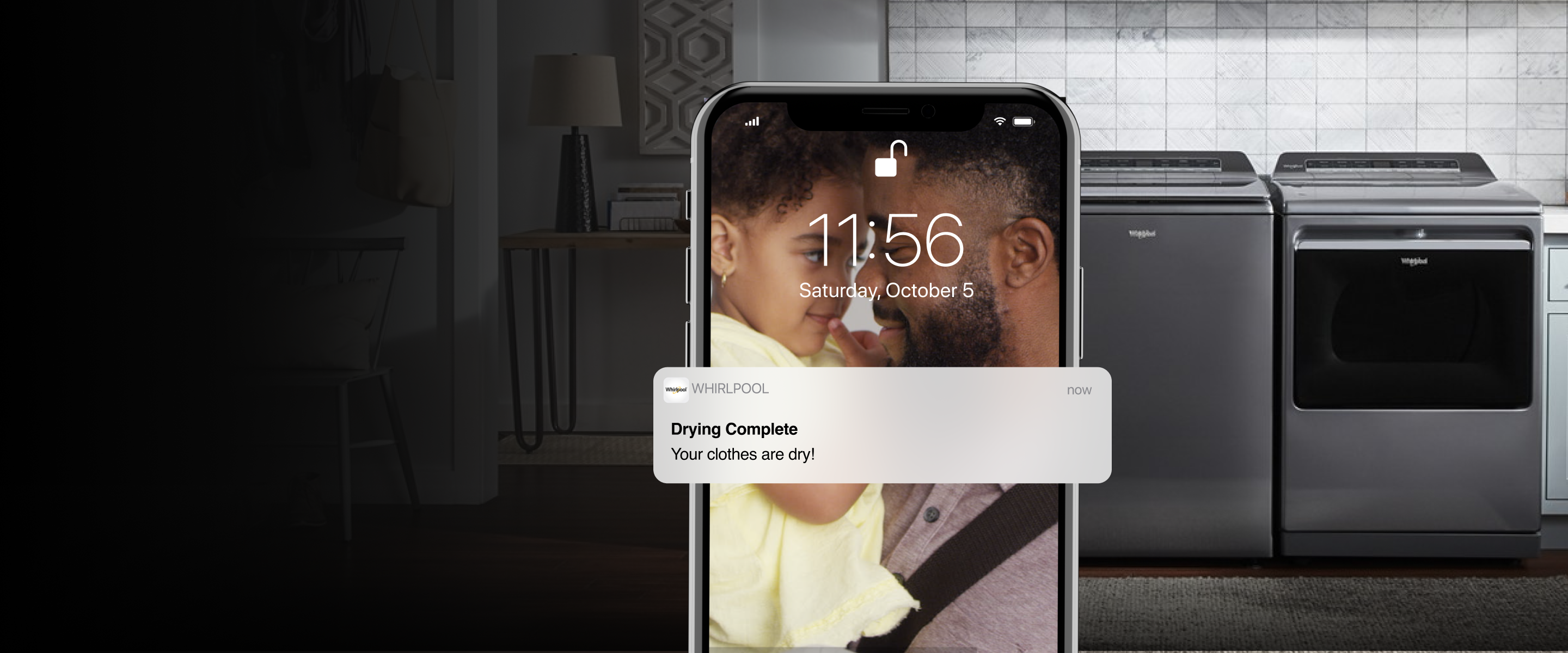 Screens in the Whirlpool® App