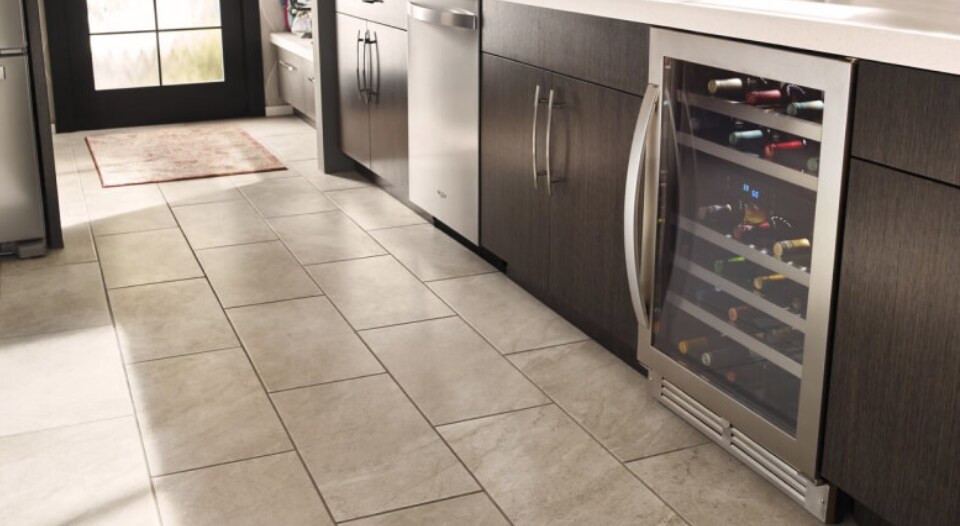 An undercounter wine center in a kitchen An undercounter wine center in a kitchen