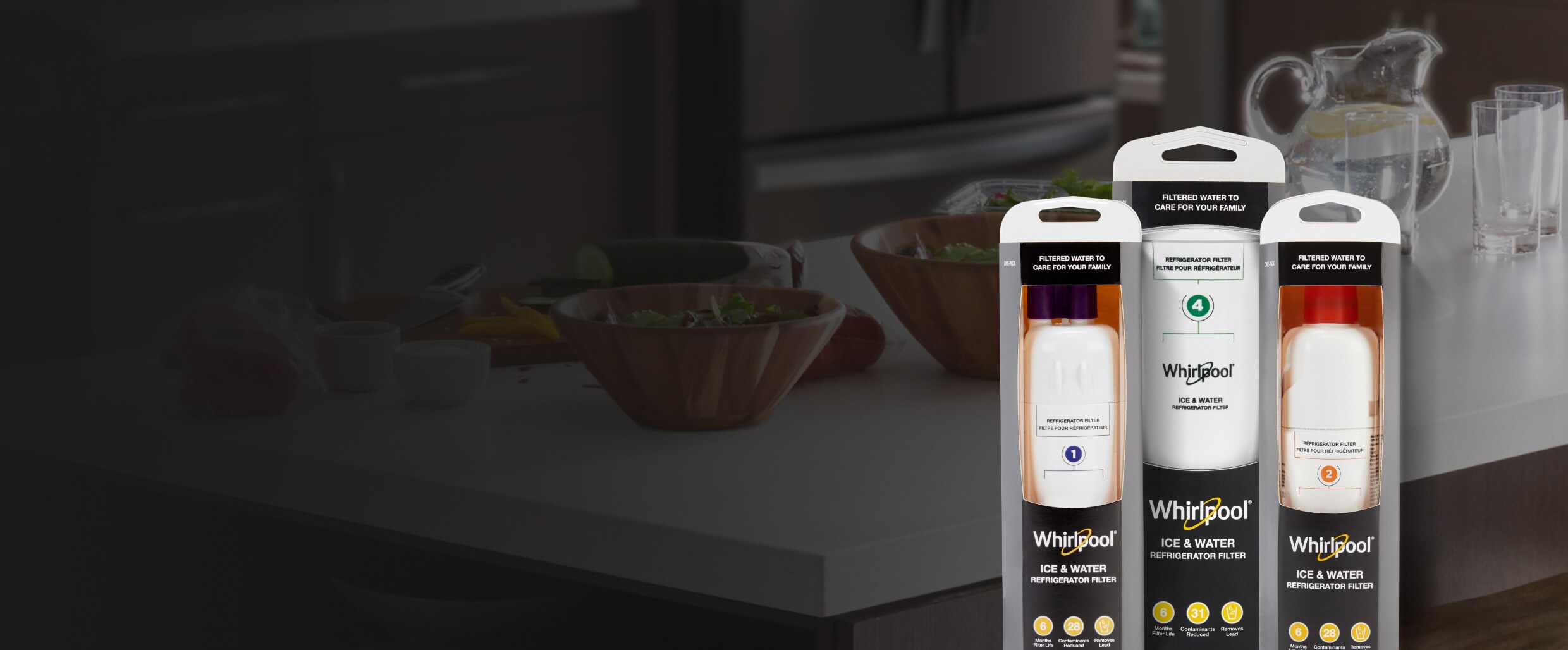 Whirlpool brand approved water filters.