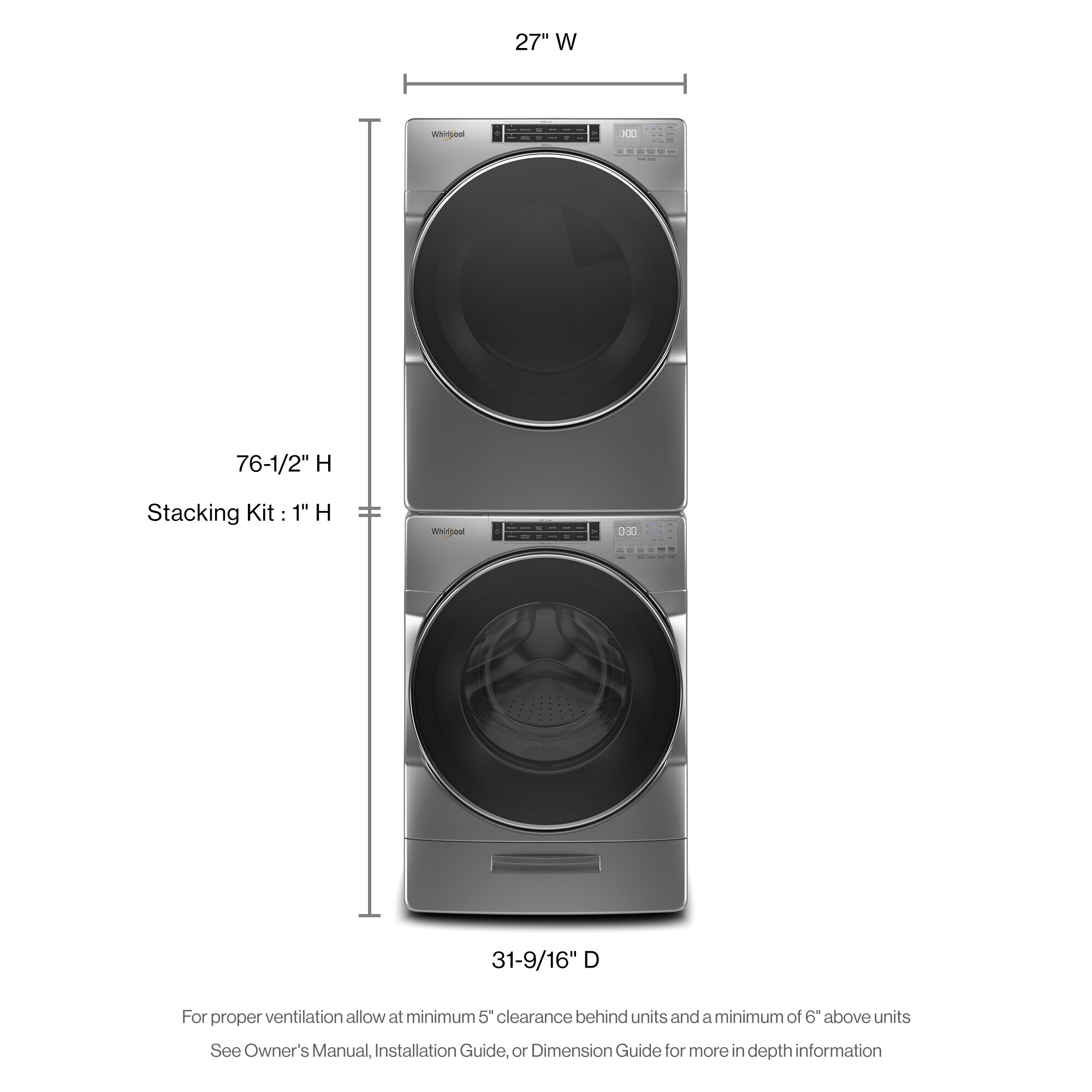 4.5 cu. ft. ClosetDepth Front Load Washer with Load & Go™ XL Dispenser