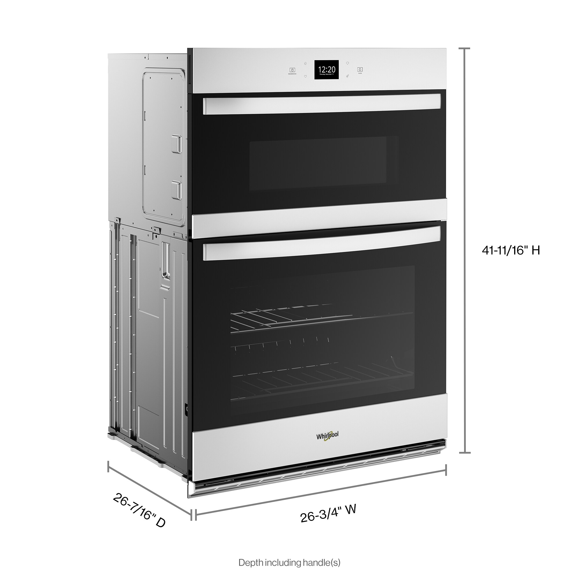 5.7 Total Cu. Ft. Combo Wall Oven with Air Fry When Connected White