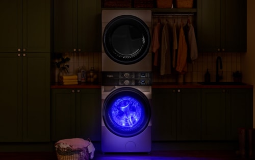Whirlpool® Front Load Laundry Tower with UV Light Technology
