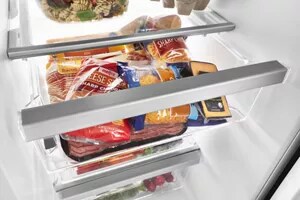 36-inch Wide Side-by-Side Refrigerator - 25 cu. ft. Black Stainless ...