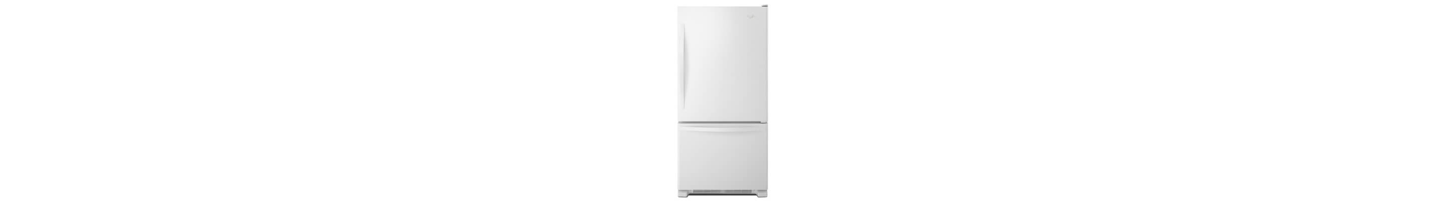 White Whirlpool® Bottom-Freezer Refrigerator