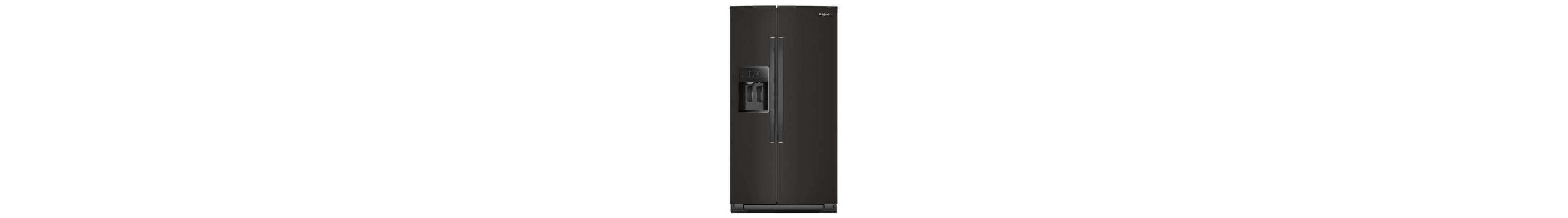 Whirlpool® Side-by-Side Refrigerator with exterior ice and water dispenser