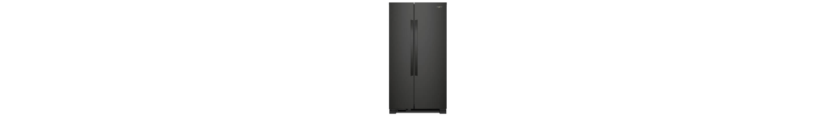Black stainless Whirlpool® Side-by-Side Refrigerator