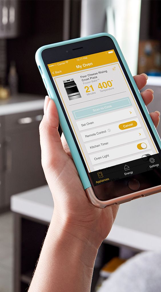 Avoid squinting at directions, just scan and cook with our kitchen range technology.
