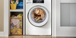 Small front load washer dryer combo top