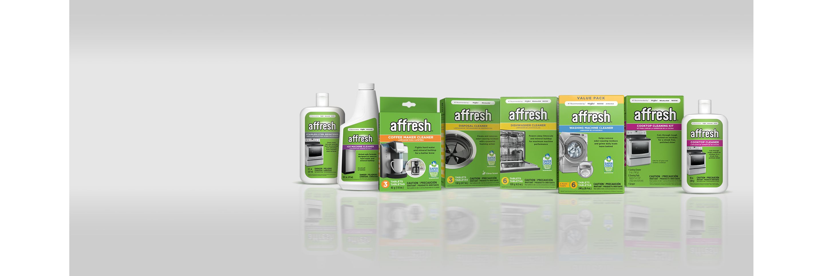 Affresh appliance cleaners.