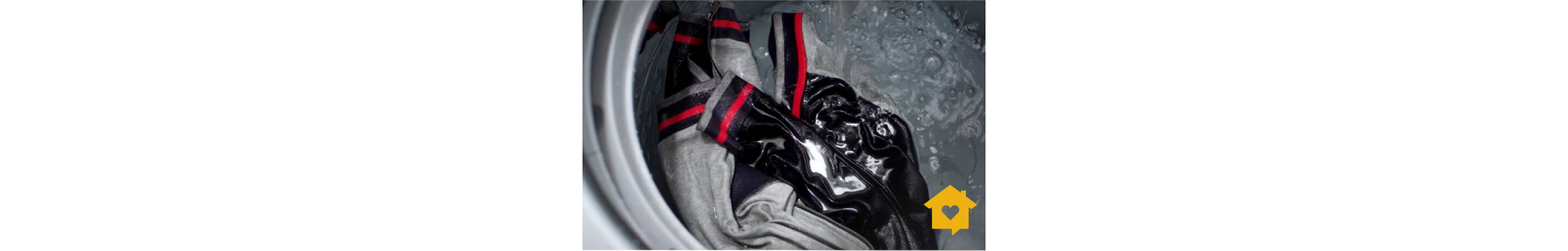 Laundry inside a washer