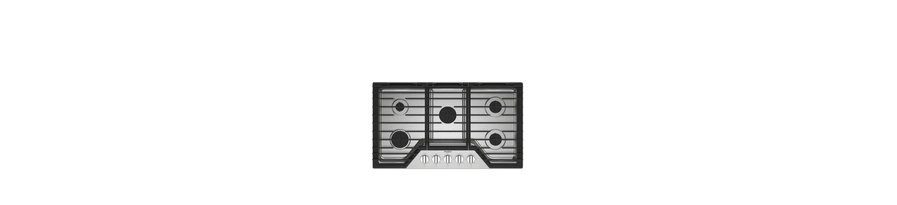 A Whirlpool® Gas Cooktop