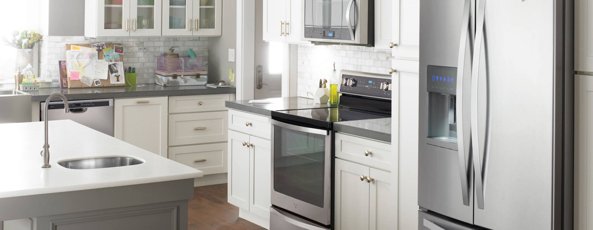 Choose wall ovens from Whirlpool to get dinner on the table fast.