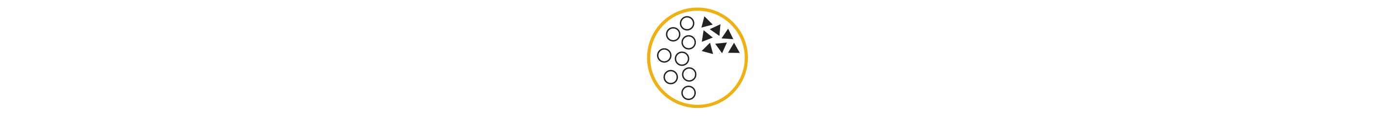 A diagram of a pizza with cheese in the upper right quadrant
