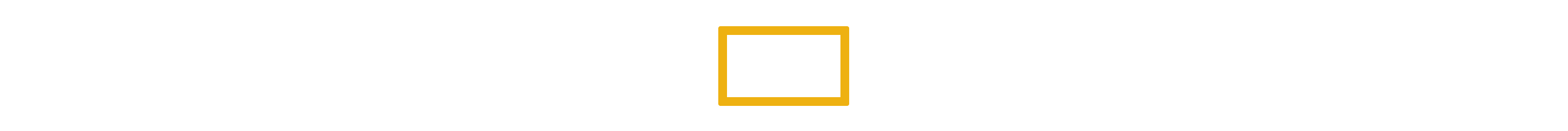 An outline of a rectangle
