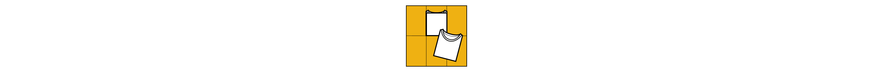 A diagram showing the bottom of a T-shirt being folded up.