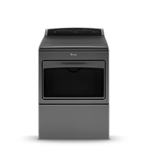 A black top load dryer.