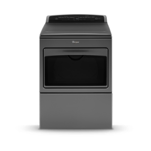 A black top load dryer.