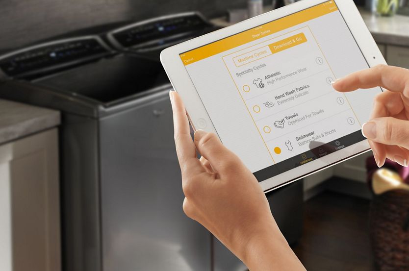 Connected appliances can give you updates while you're on the go.