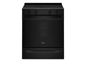 A Whirlpool® 30-inch Electric Smart Range with Air Cooking Technology
