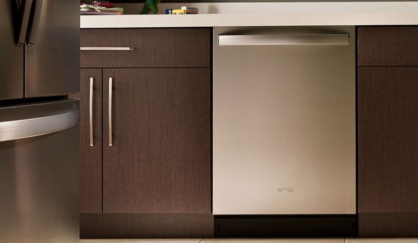Browse Whirlpool top-control dishwashers with stainless steel tub.
