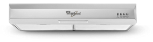 Hottes de ventilation sous l’armoire de Whirlpool.