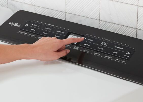 See how easy it is to do the laundry with touch controls on our dryers.