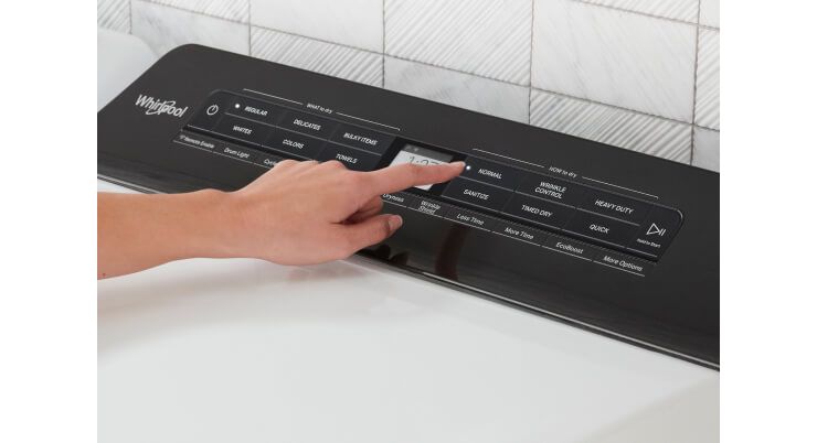 See how easy it is to do the laundry with touch controls on our dryers.