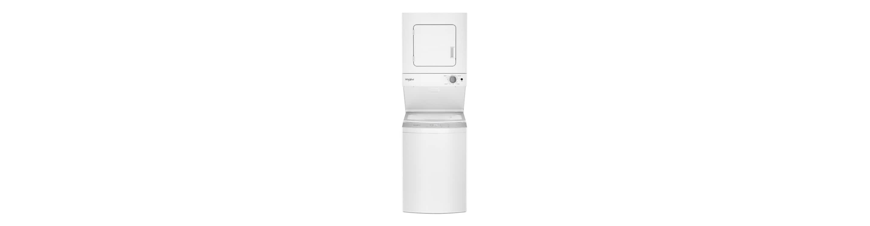 A Whirlpool® Stacked Laundry Center