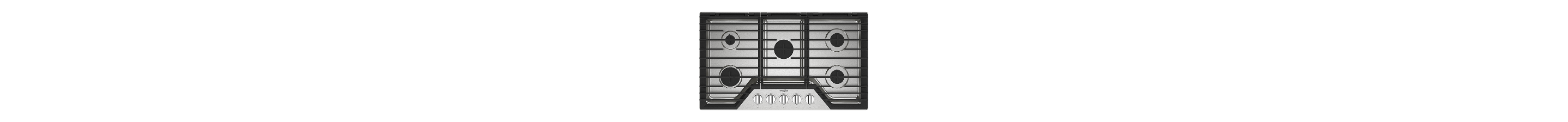 A Whirlpool® Gas Cooktop