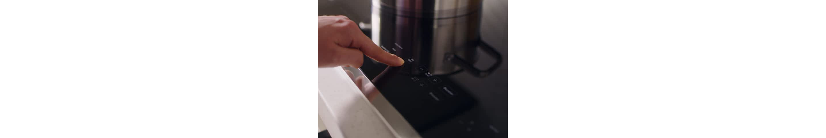 Tap Touch Controls on a Whirlpool® Cooktop