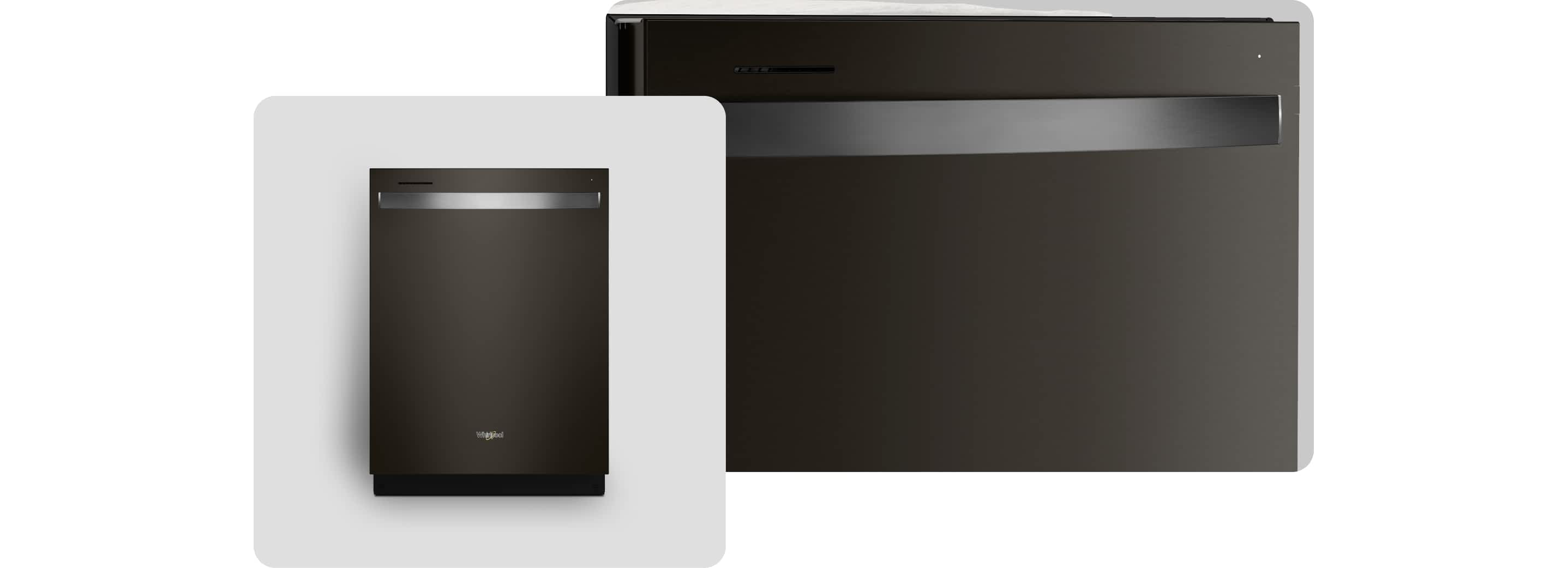 A Whirlpool® Dishwasher with a Fingerprint-Resistant Black Stainless Finish 