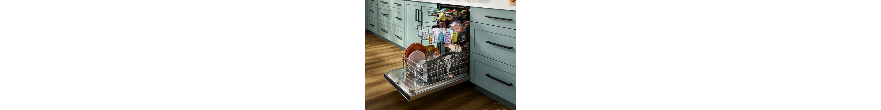 A rack of dishes dried by Our Best Dry