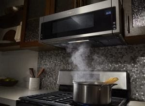 Over range microwave with sale exhaust fan and light