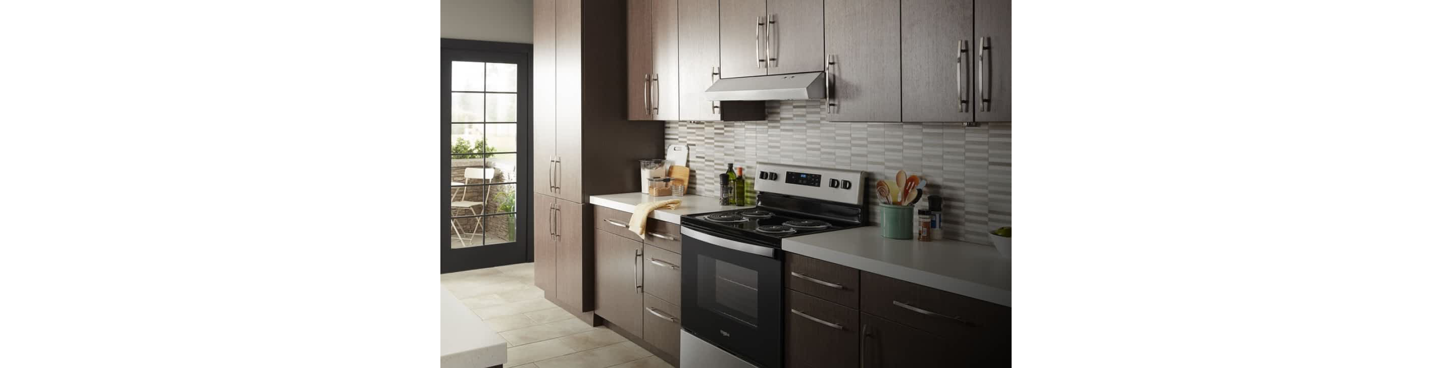 A Whirlpool® Undercabinet Hood in a kitchen