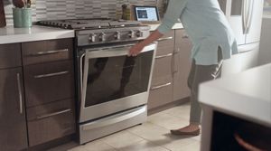 Whirlpool gge388lxs gold 30 stainless steel electric deals smoothtop double oven range