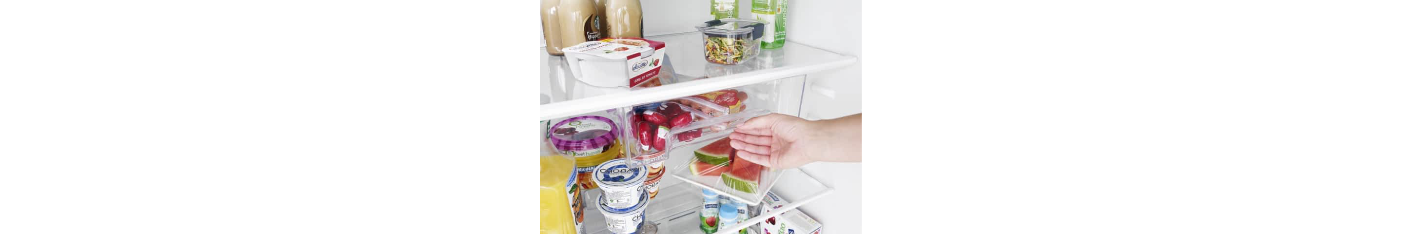 The Flexi-Slide™ Bins in a Whirlpool® Refrigerator
