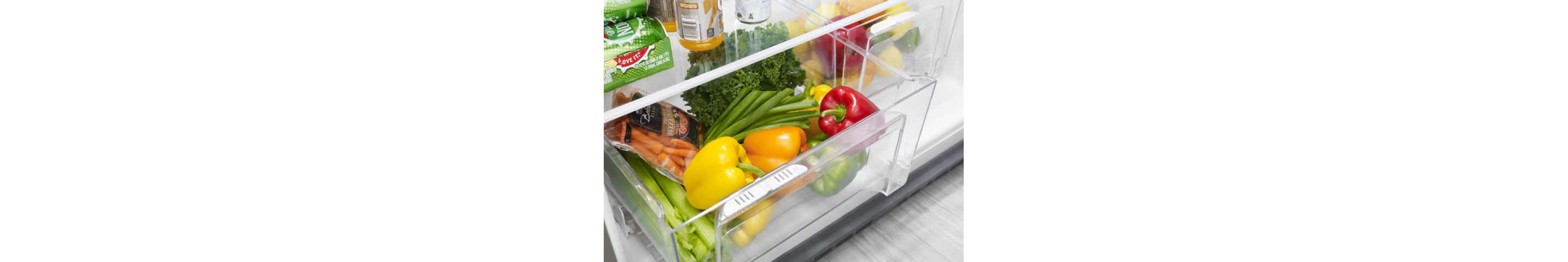 The Humidity-Controlled Crisper Drawer in a Whirlpool® Refrigerator