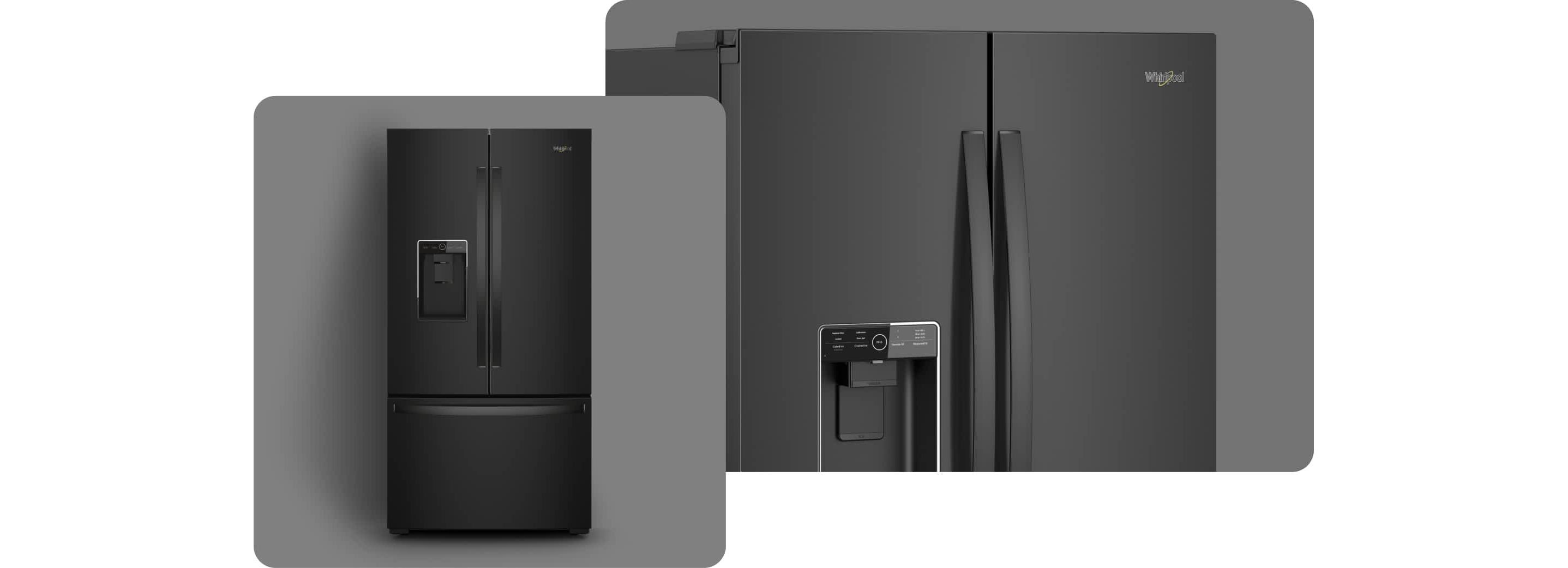 A Whirlpool® Refrigerator with a Black Finish