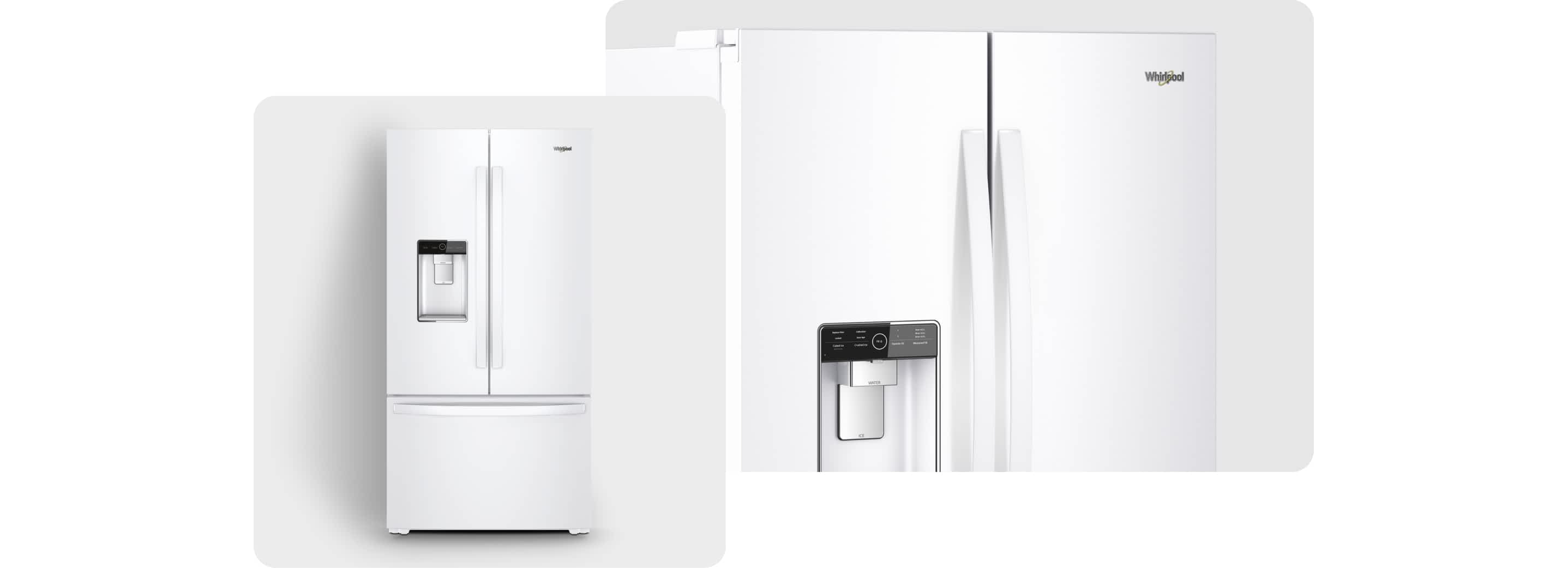 A Whirlpool® Refrigerator with a White Finish 