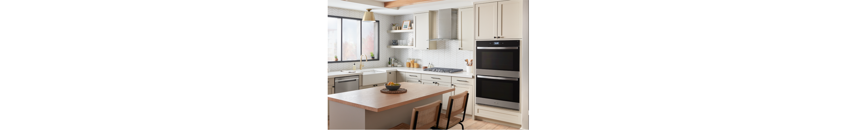 A kitchen filled with Whirlpool® appliances.