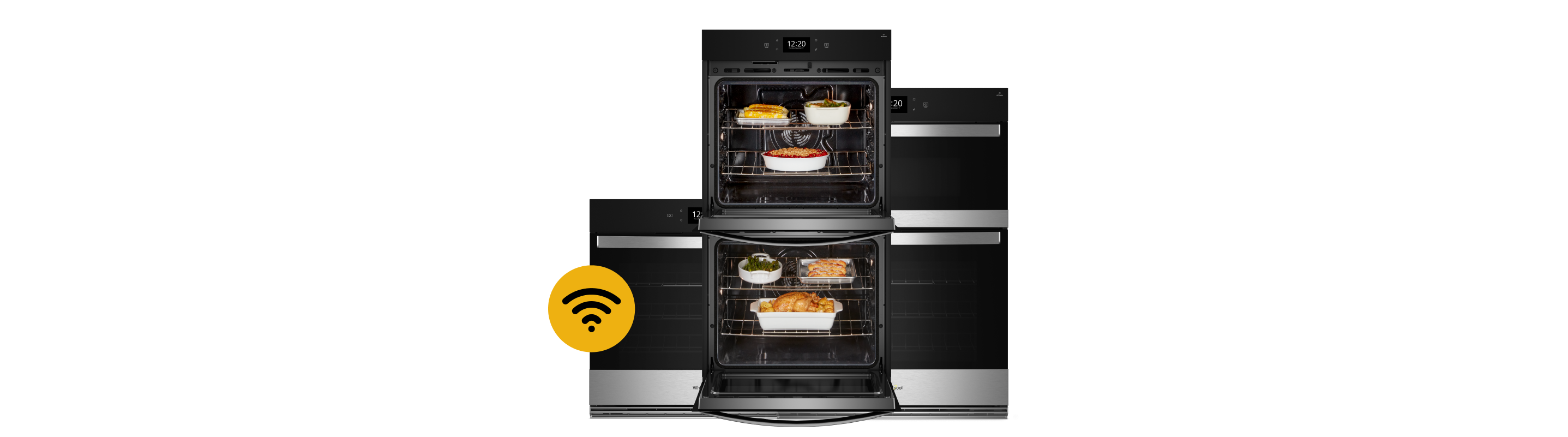Three Whirlpool® Wall Ovens