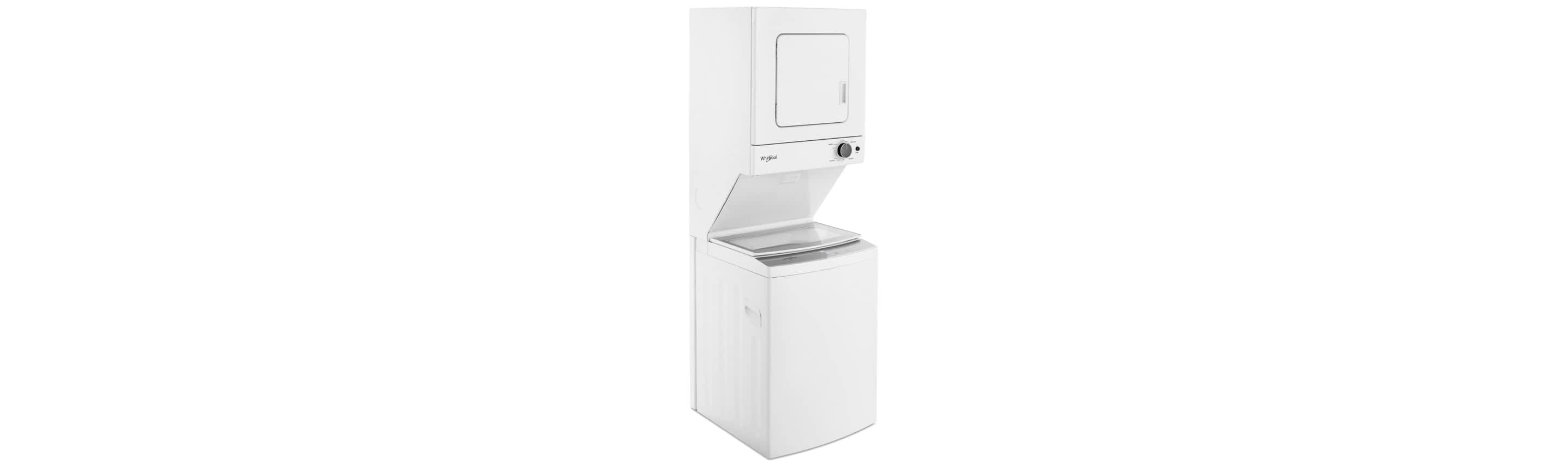 A Whirlpool® Stacked Laundry Center