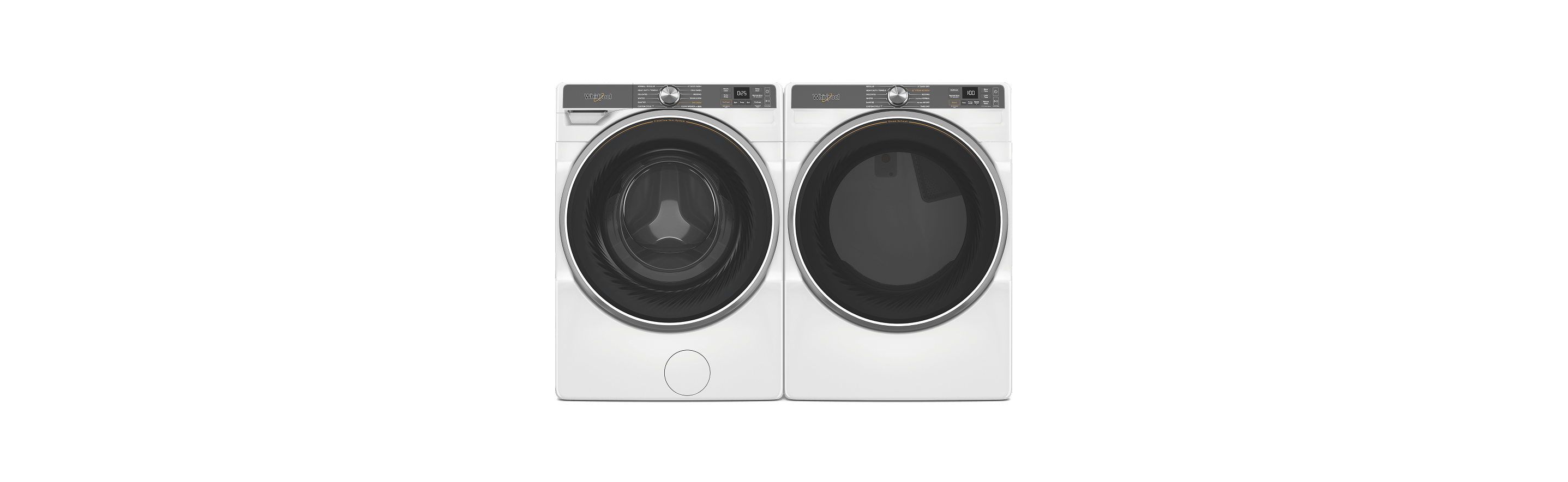 A Whirlpool® Front Load Washer & Dryer Set