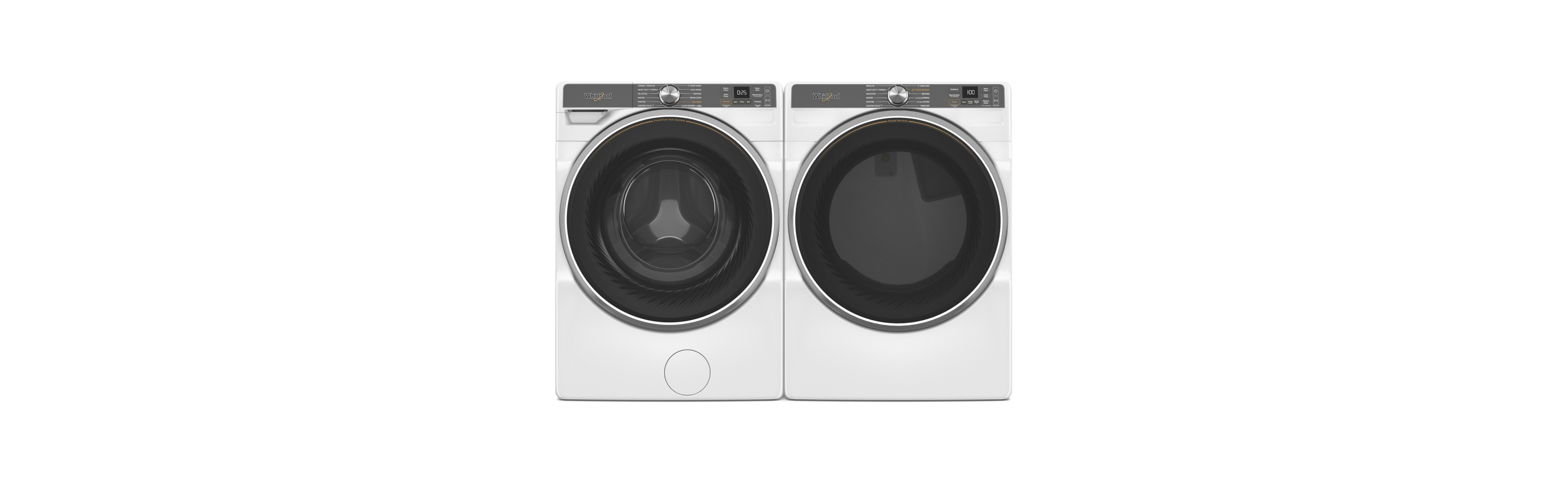 A Whirlpool® Front Load Washer & Dryer Set