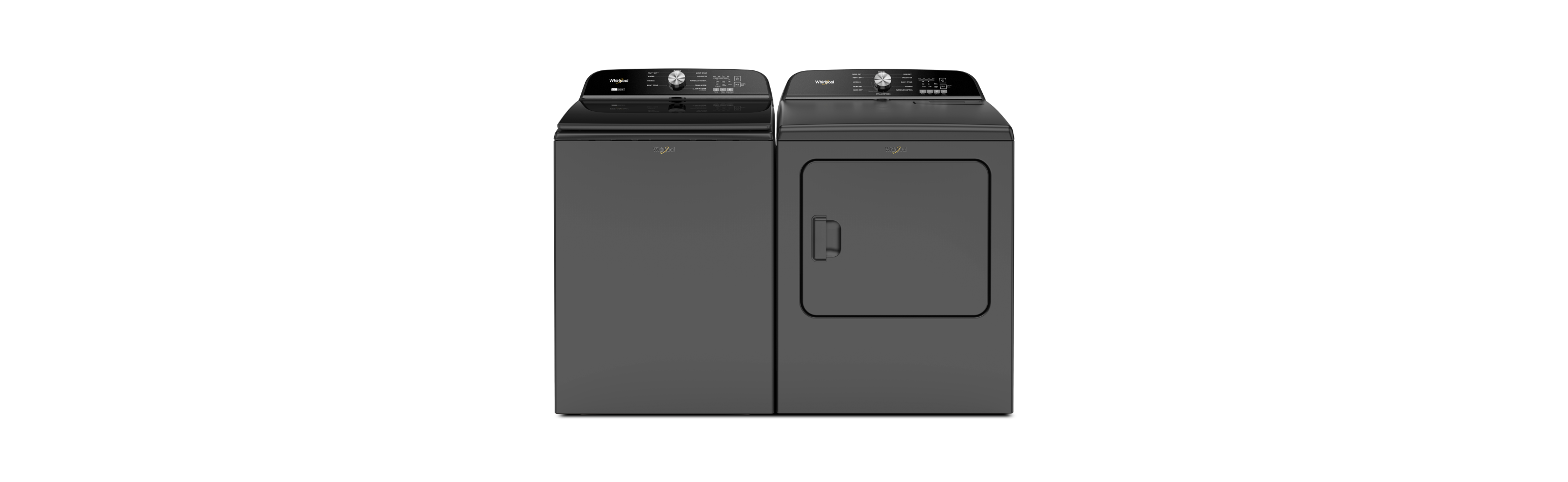 A Whirlpool® Top Load Laundry Set