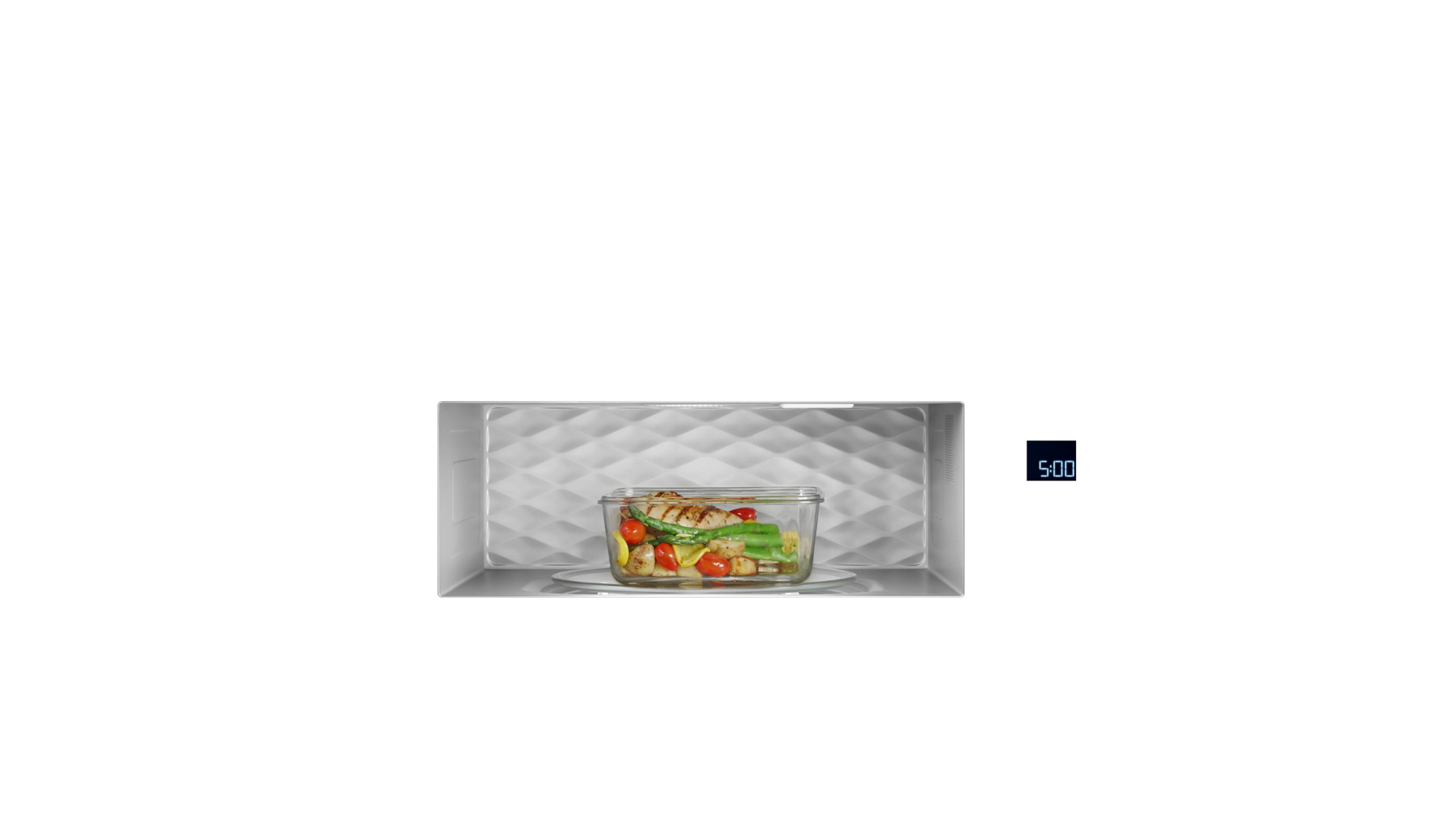 The compact over-the-range microwave from Whirlpool features a built-in vent.