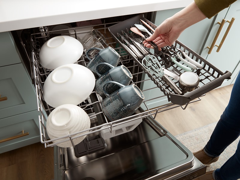 Whirlpool dishwasher not cleaning top rack hotsell